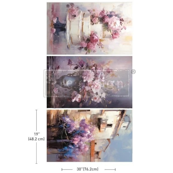 3er Set Découpage Paper "Lilac Lush Celebration"