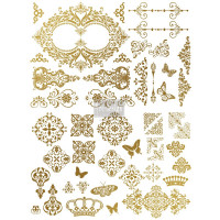 "Gilded Baroque Scrollwork" - Transferfolie ReDesign