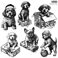 Decor Stempel "Christmas Pups"
