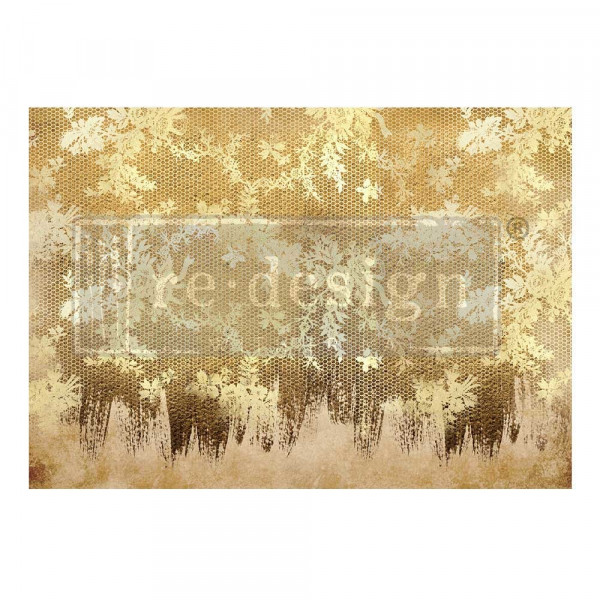 "Gilded Lace" - A1 Decoupage Fiber Paper