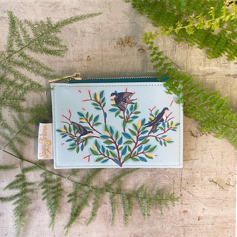 Secret Garden Bird Zip Purse - Geldbörse