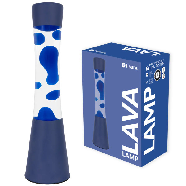 Lavalampe Monochrom Blau