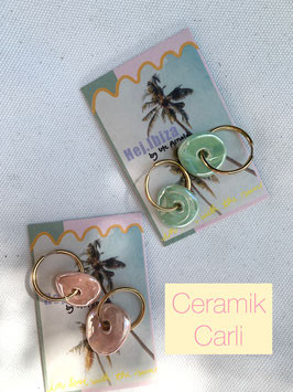 Ohrringe - Ceramik Carli in Mint