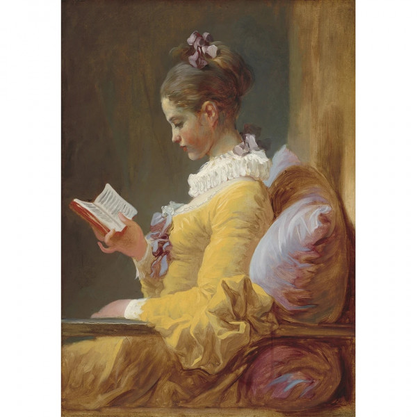 Young Girl Reading - Decoupage Papier