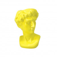 Small Greek Head Vase Yellow