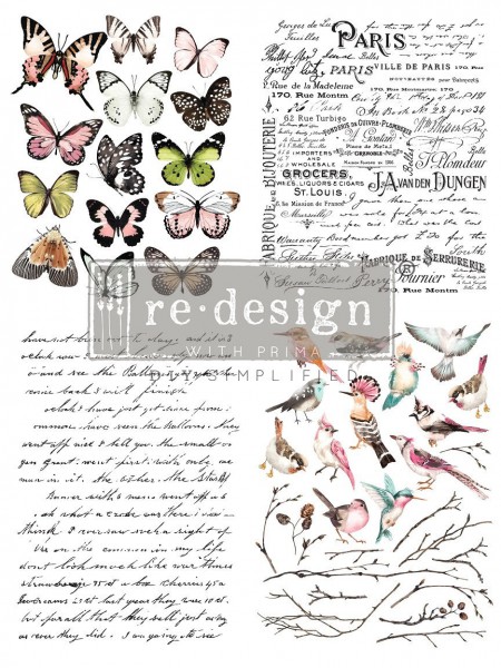 "Parisian Butterflies" - Transferfolie ReDesign