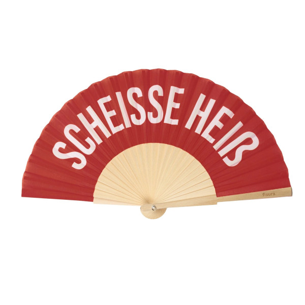 Fächer „Scheisse Heiß"