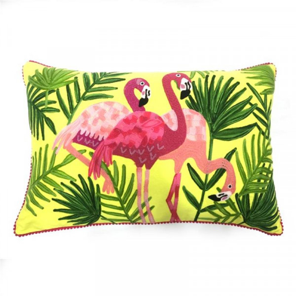 Flamingo - Kissen gelb