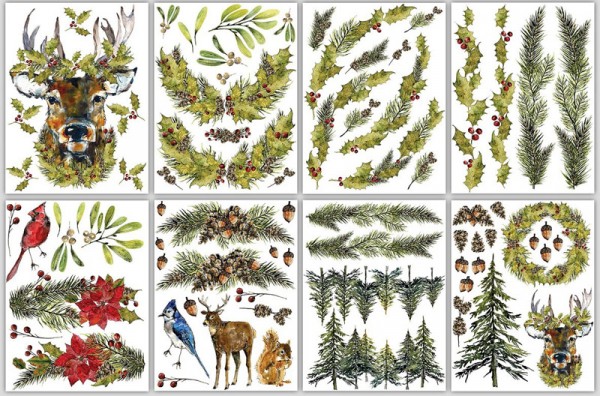 Decor Transfer "Woodland Christmas"