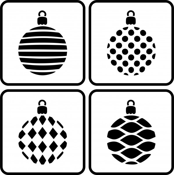 Christmas Balls 4er Set