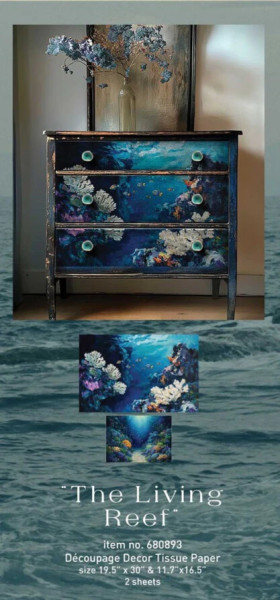 "The Living Reef" - A1 Decoupage Fiber Paper