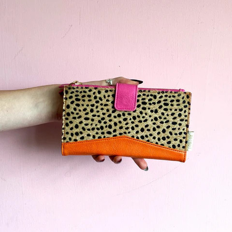 Animal Print Cheetah Wallet - Brieftasche